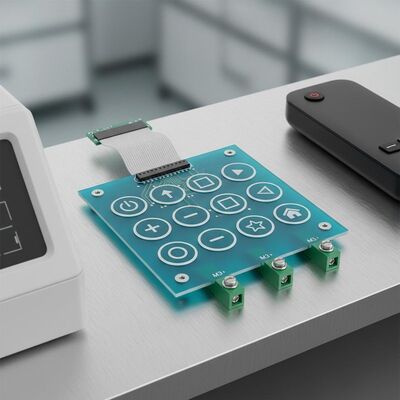 PCB Tail Capacitive Membrane Keypad Featuring M3 Screws Terminals Ideal for Control Panels Medical Equipment and Consumer Electronics