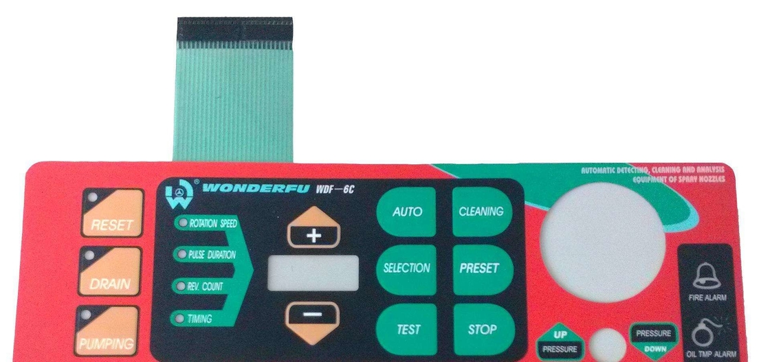 F150 / PET Tactile Membrane Keyboard , 3M Adhesive Waterproof Membrane Switch