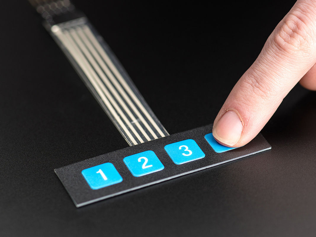 1*4 4 Key Matrix Membrane Switch Keypad Control Panel Extended Keyboard Super Slim