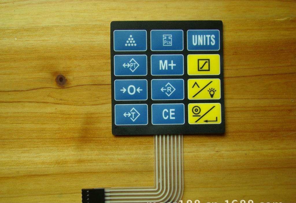 Multilayered Flexible Membrane Key Switch With ZIF Connector